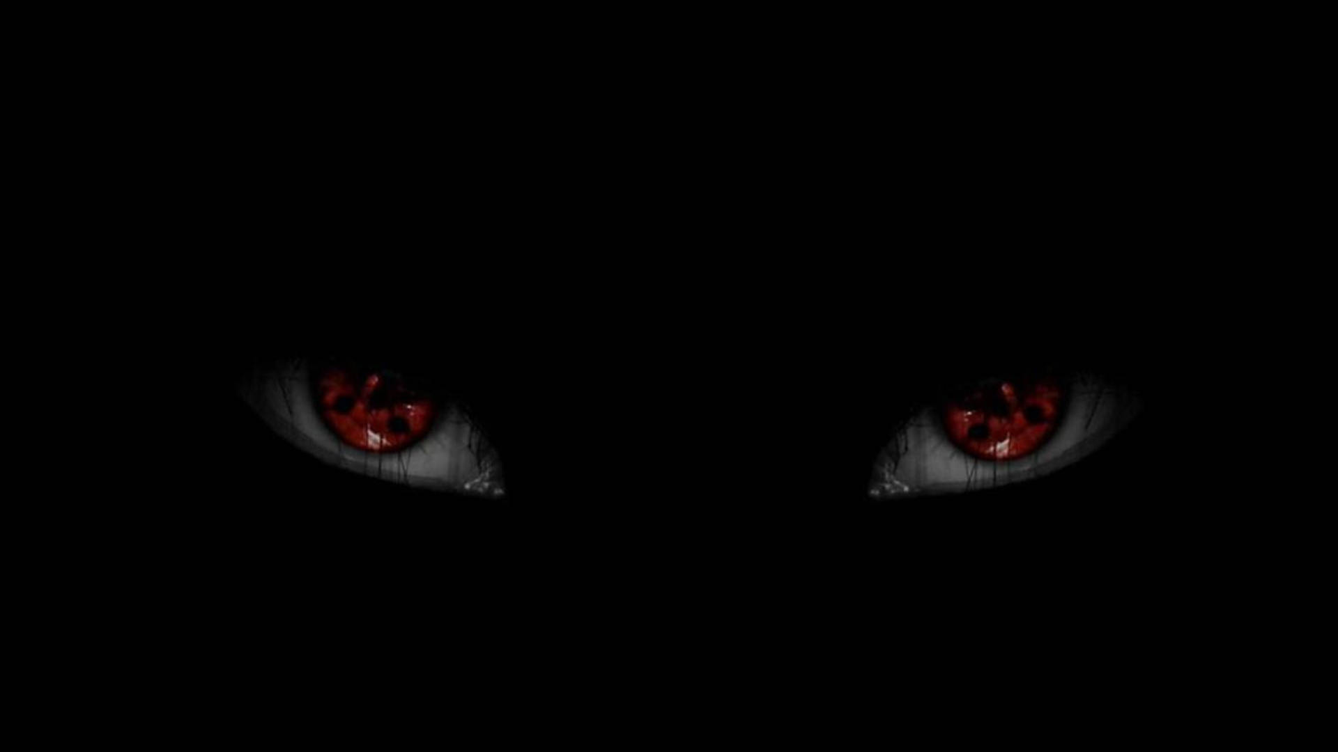 Siyah Anime Sharingan Gözleri Duvar Kağıdı