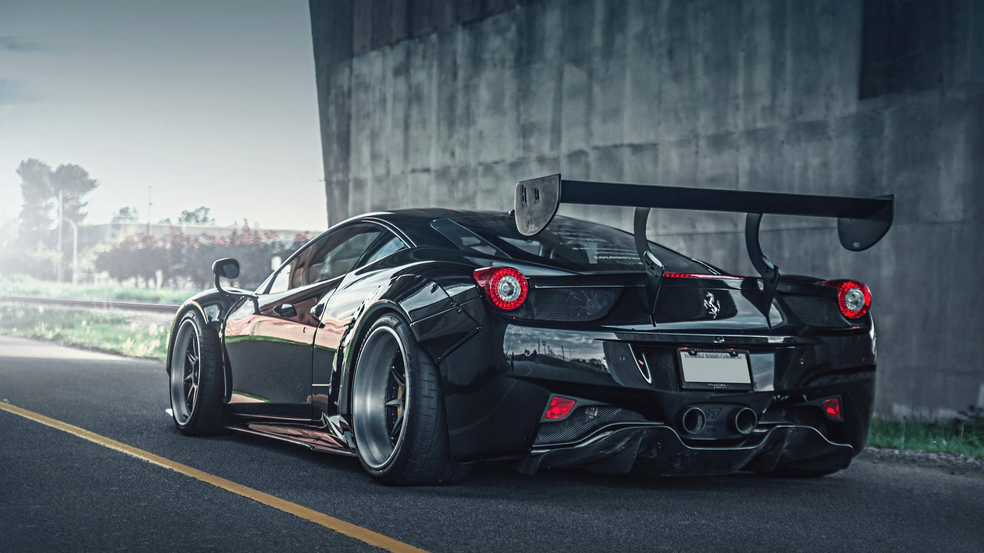 Siyah Araba Hd Ferrari