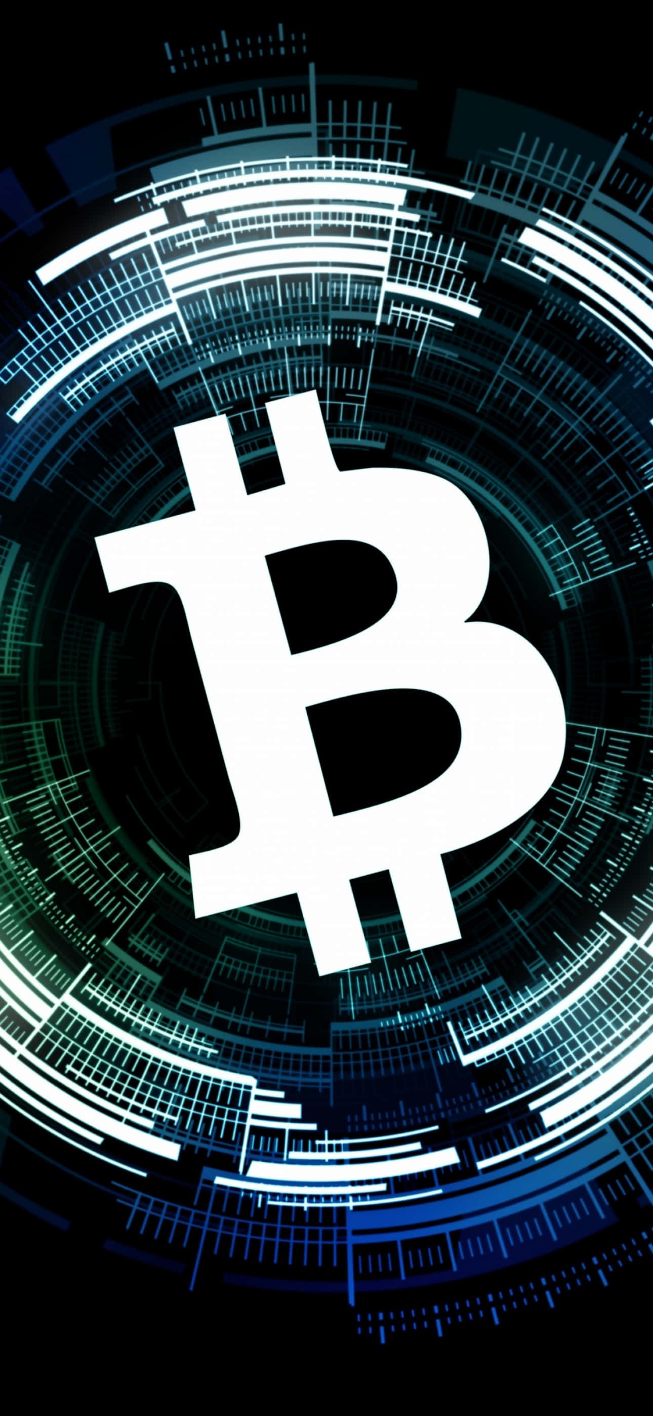 siyah bir arka planda bitcoin logosu Duvar Kağıdı
