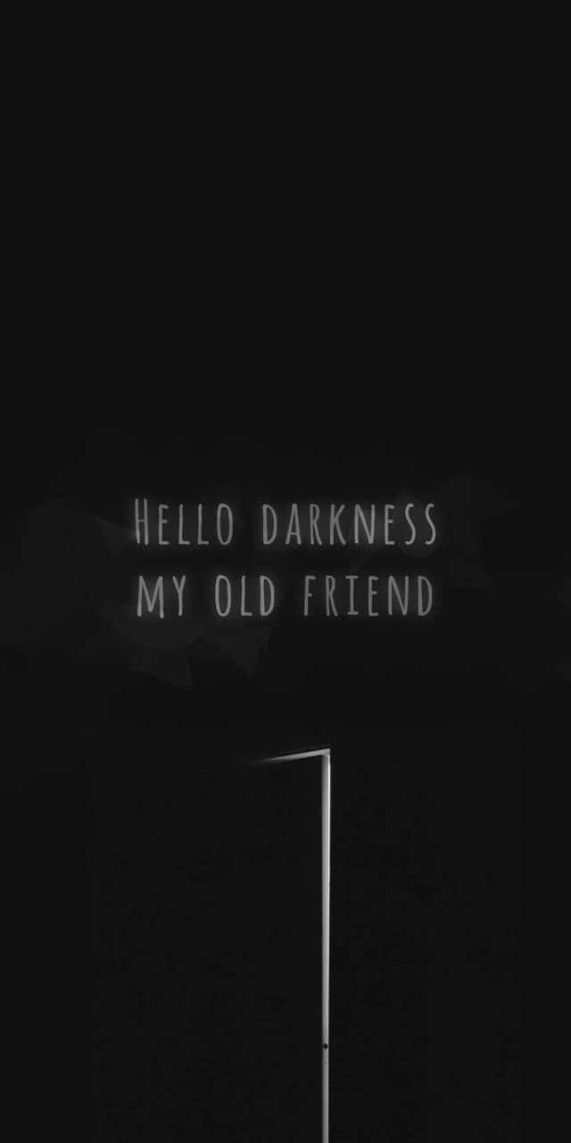 Siyah Emo iPhone Merhaba Karanlık Duvar Kağıdı