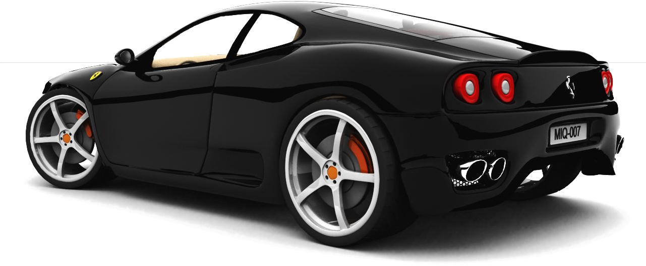Siyah Ferrari Spor Araba Profili Duvar Kağıdı