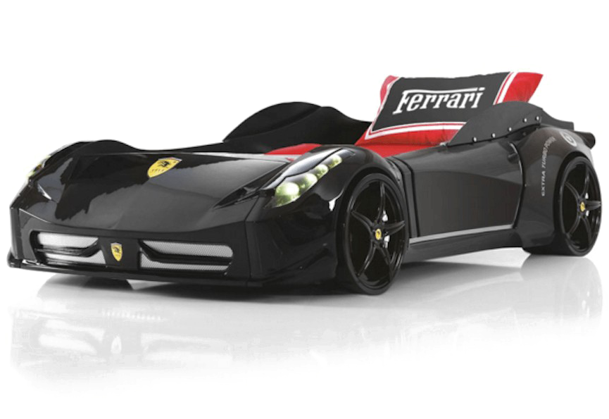 Siyah Ferrari Yarış Arabası Konsepti Duvar Kağıdı