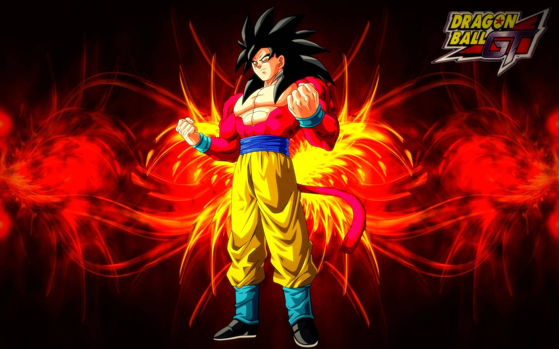 Siyah Goku'nun Yoğun Güç Gösterisi Duvar Kağıdı