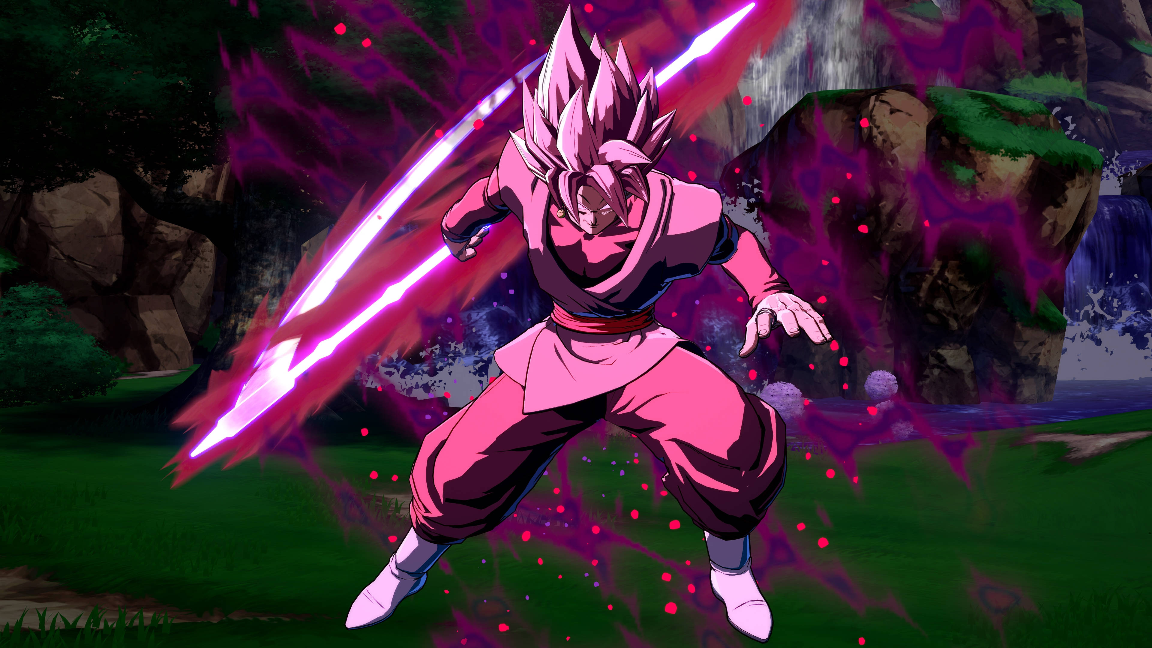 Siyah Goku Ölüm Tırpanlarıyla Duvar Kağıdı