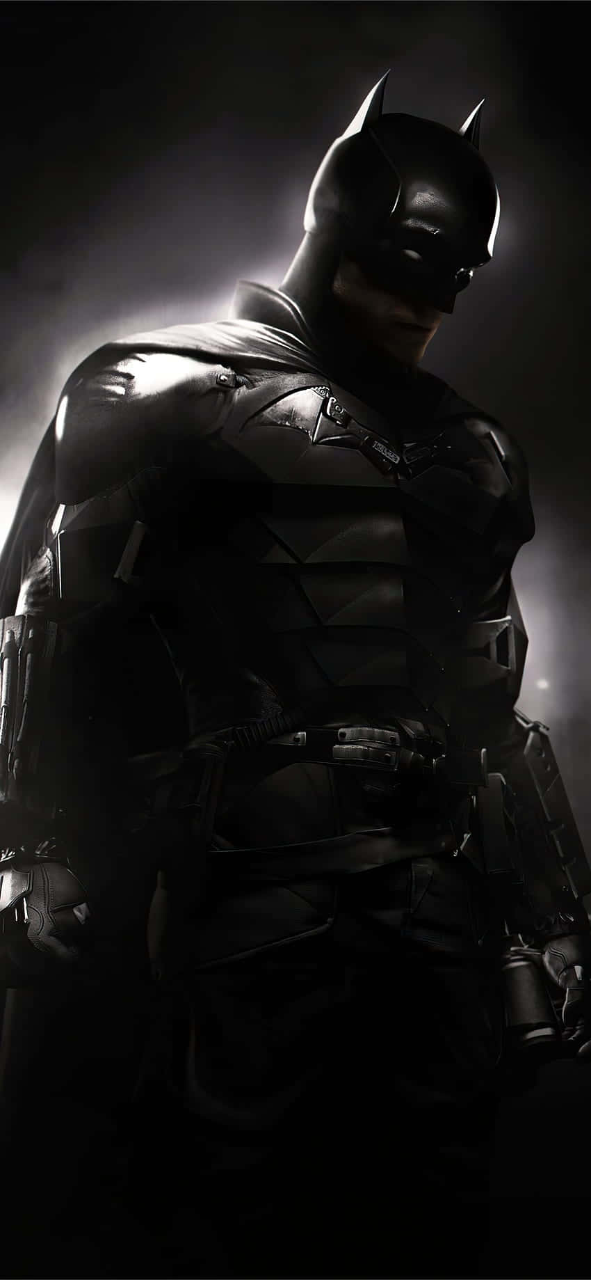 Siyah iPhone Üzerinde Batman Logosu Duvar Kağıdı