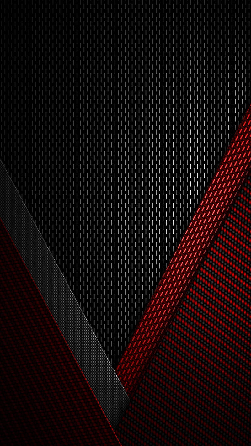 Siyah Kırmızı Karbon Fiber 4K Duvar Kağıdı