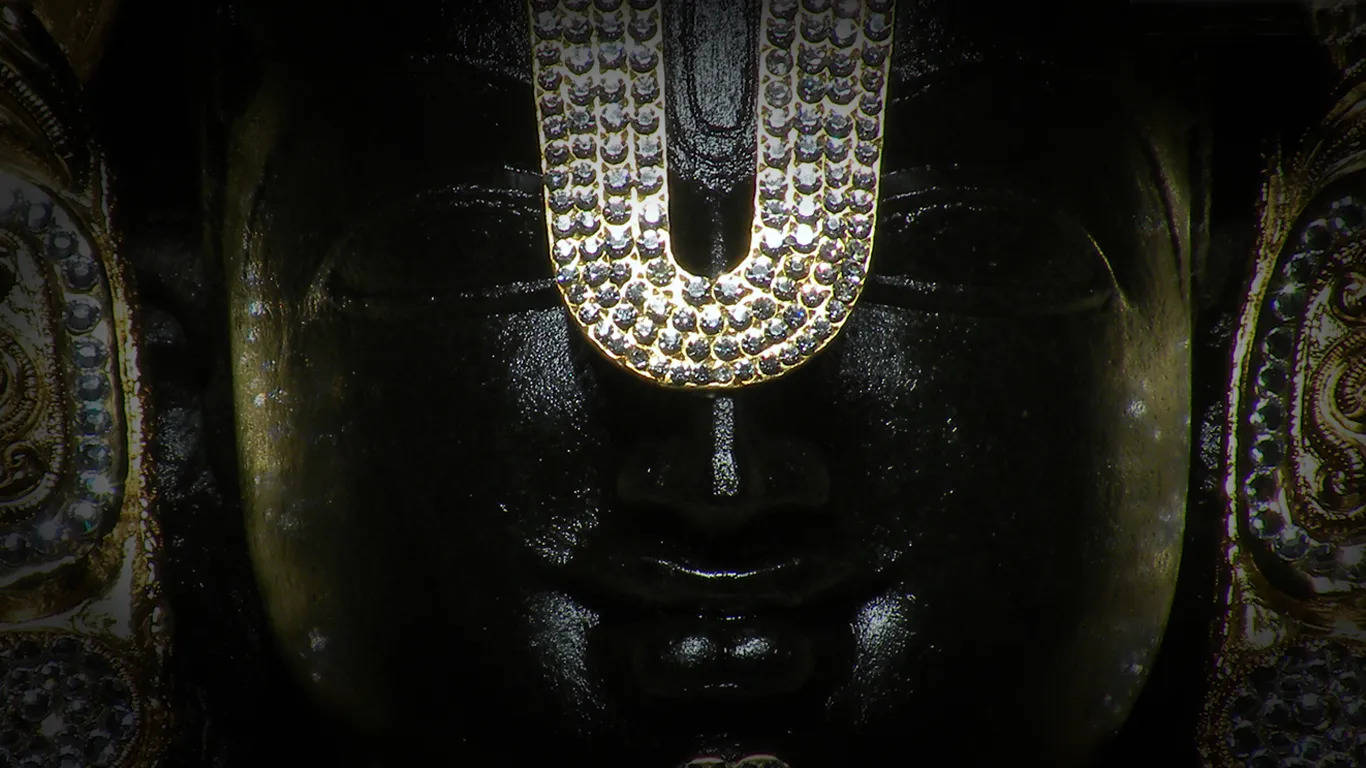 Siyah Lord Venkateswara 4K Duvar Kağıdı