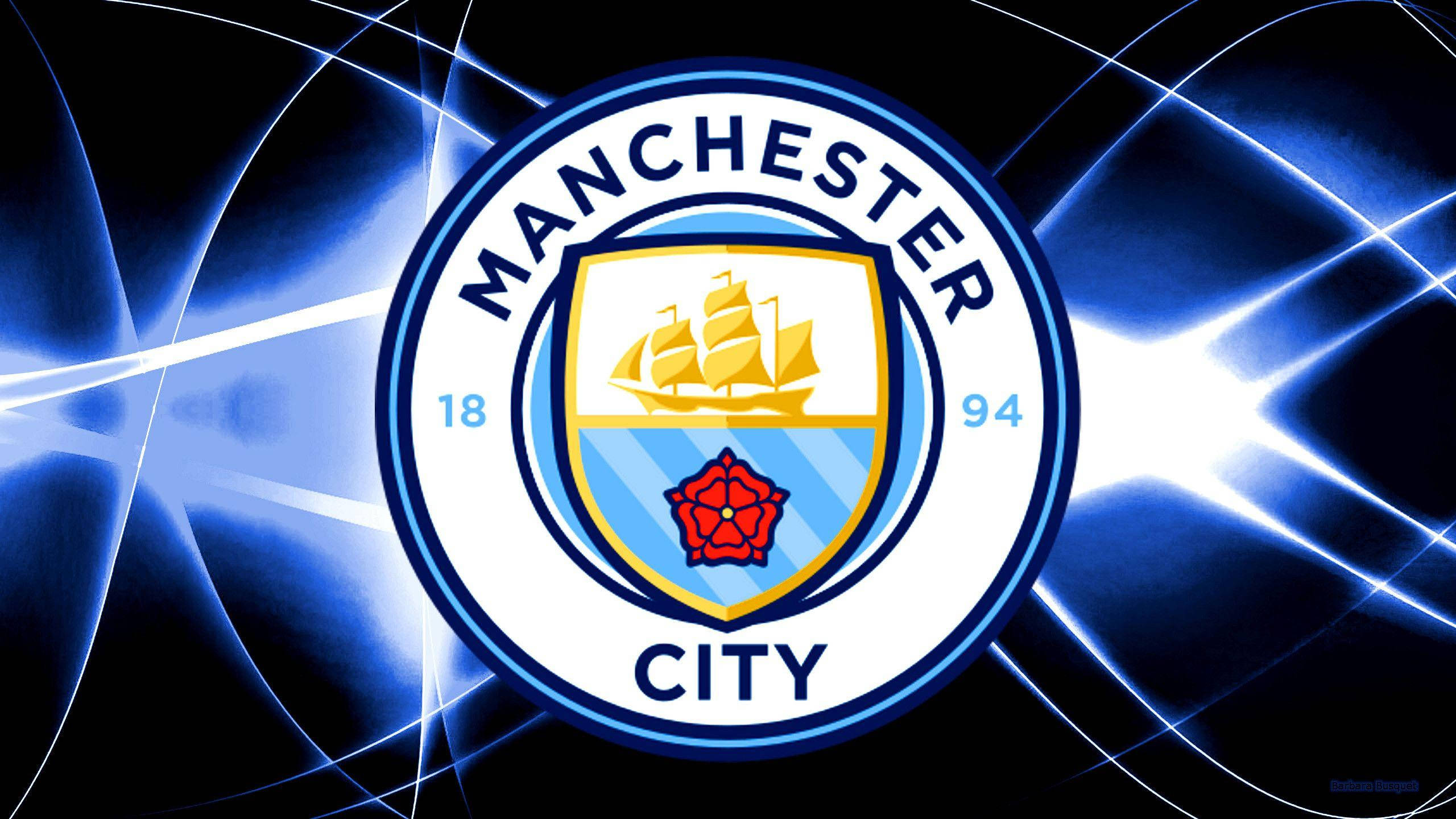 Siyah, Mavi ve Beyaz Manchester City FC Duvar Kağıdı