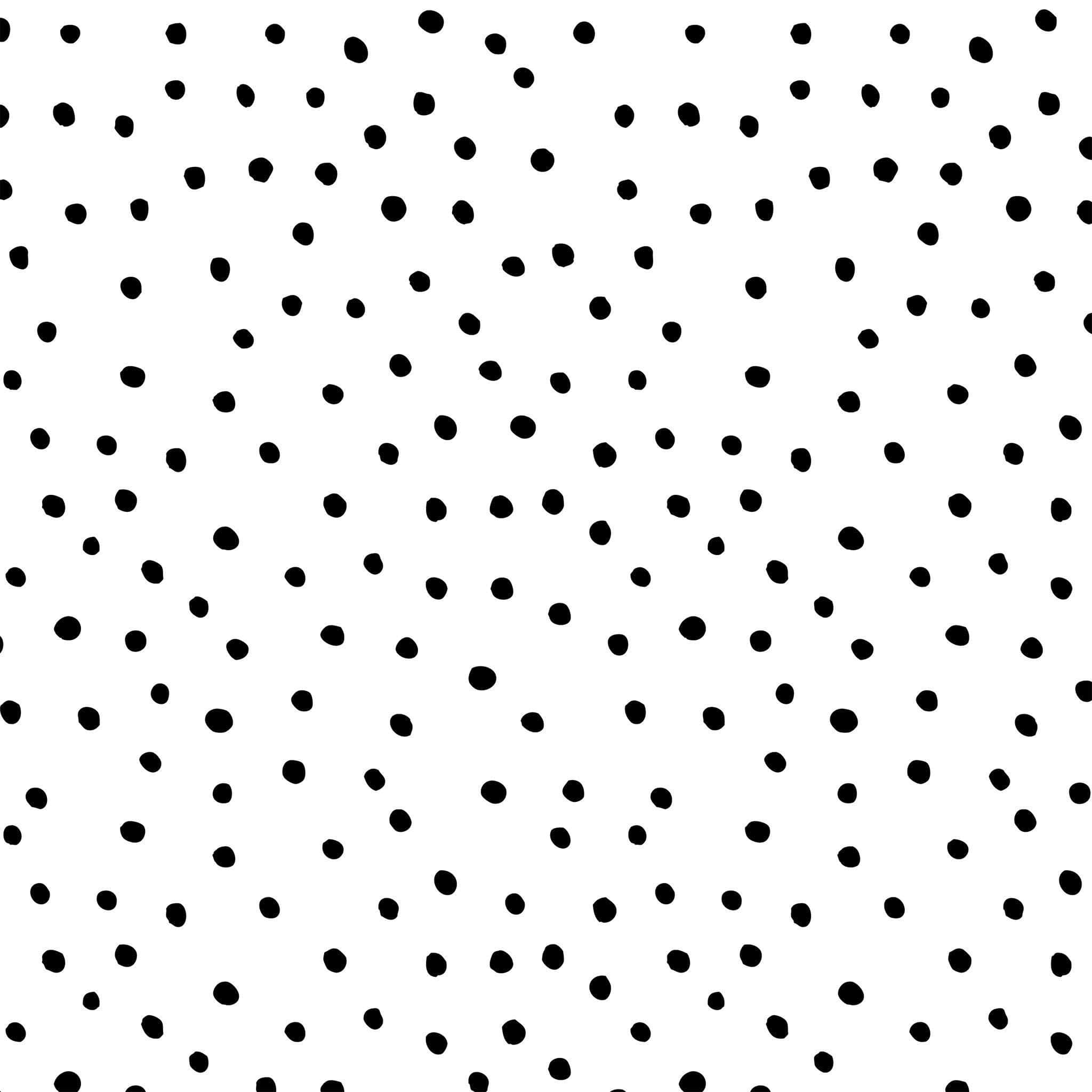 Siyah Polka Nokta Duvar Kağıdı