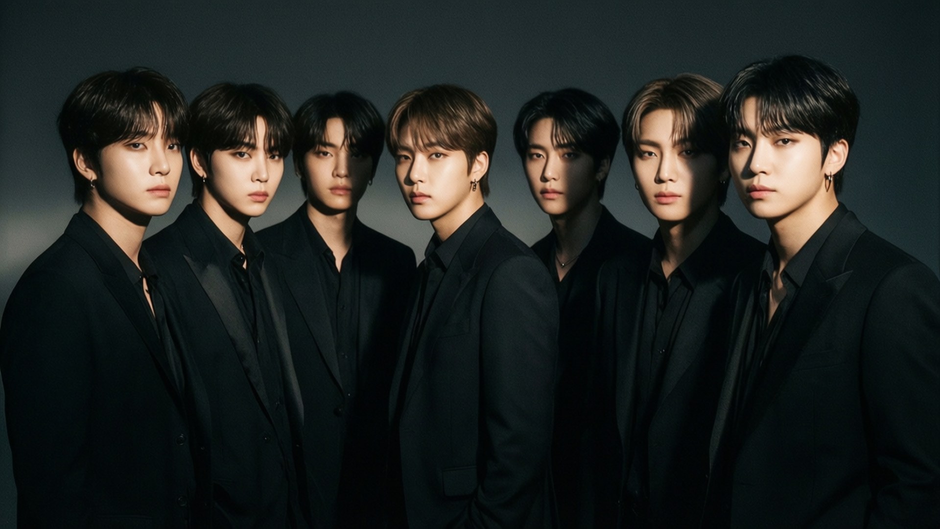 Siyah Takım Elbiseli BTS Duvar Kağıdı