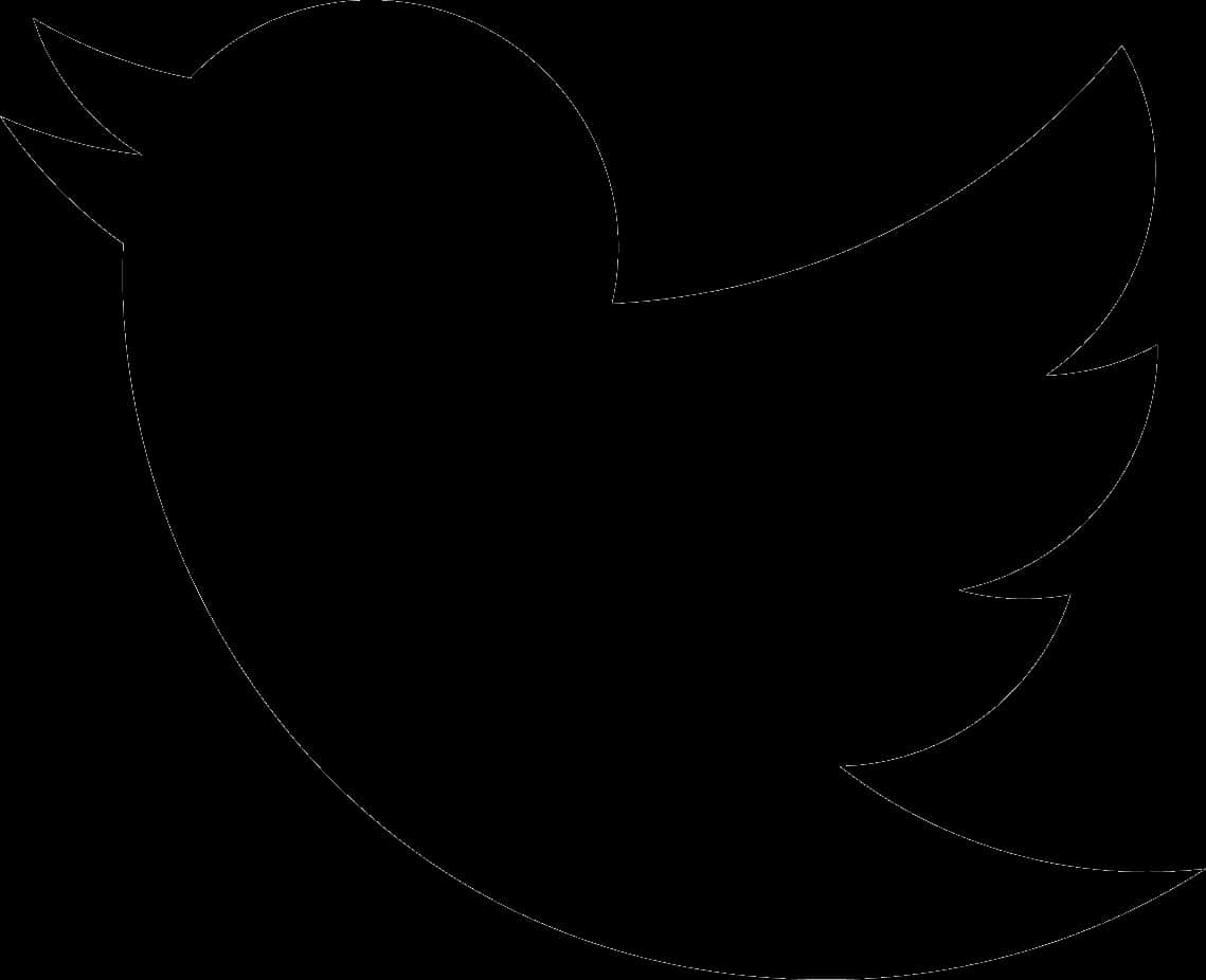 Siyah Twitter Logosu Silüeti Duvar Kağıdı