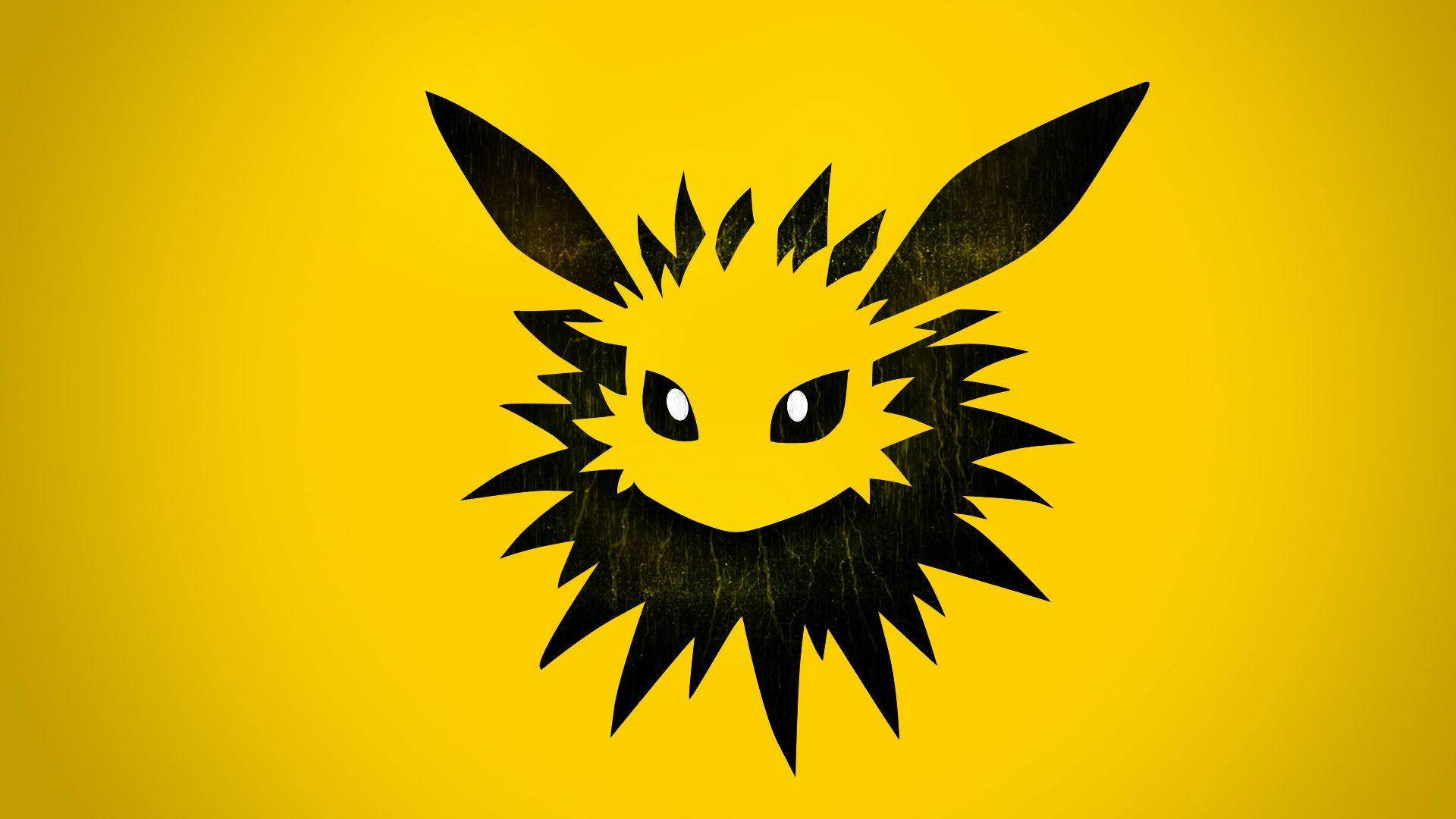 Siyah ve Sarı Jolteon Duvar Kağıdı