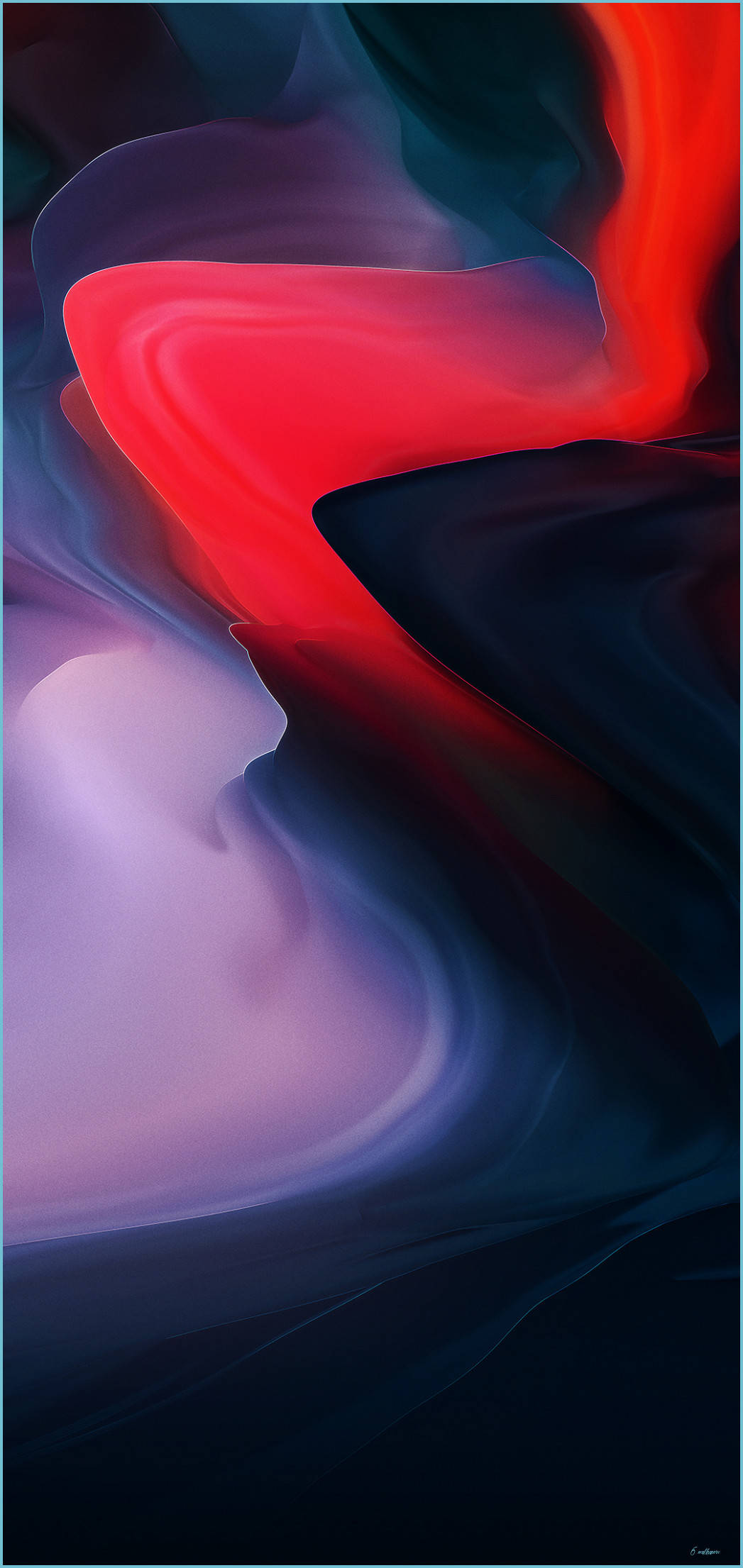 Şık OnePlus 9 Pro Koyu Kırmızı Soyut Tasarım Duvar Kağıdı