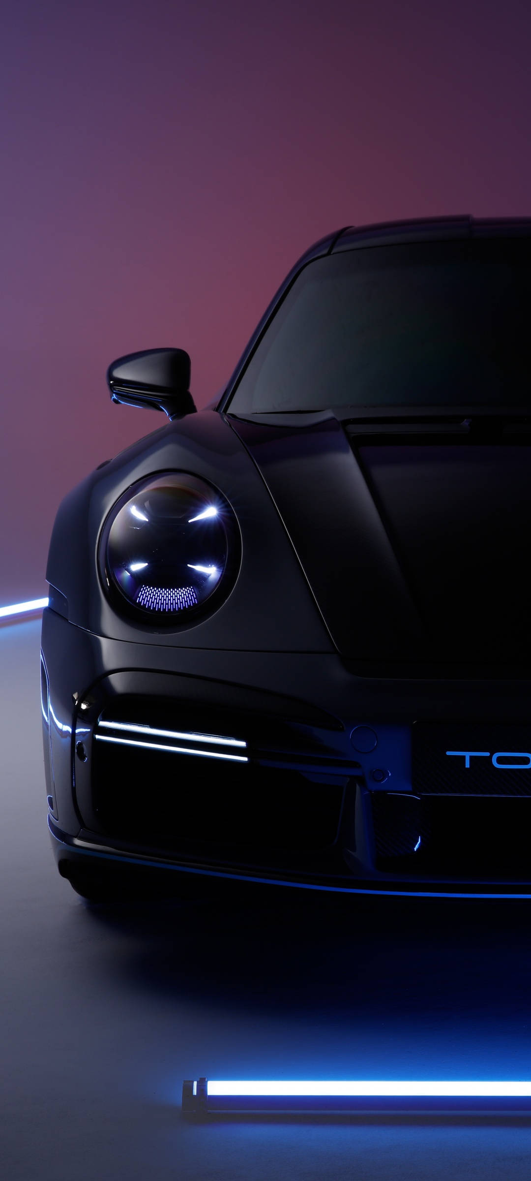 Şık Siyah Porsche 911 Duvar Kağıdı