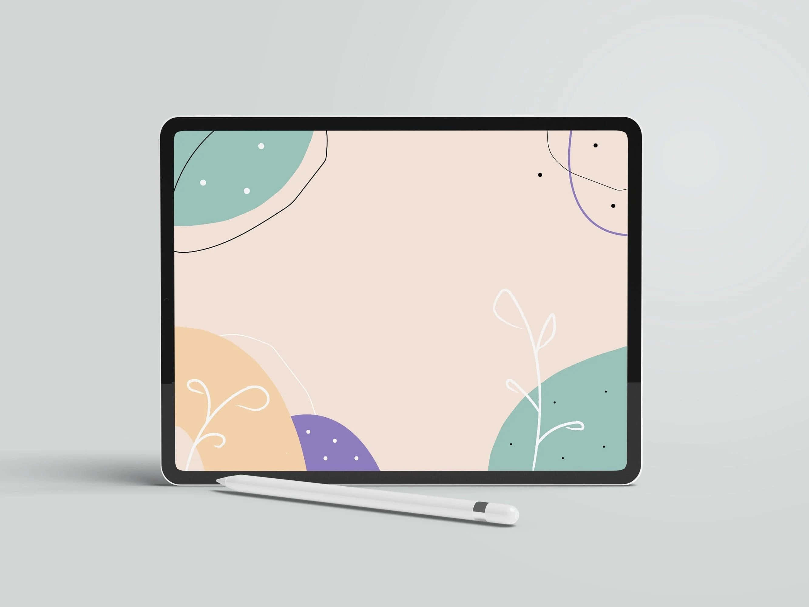 Şık ve modern estetik iPad Duvar Kağıdı
