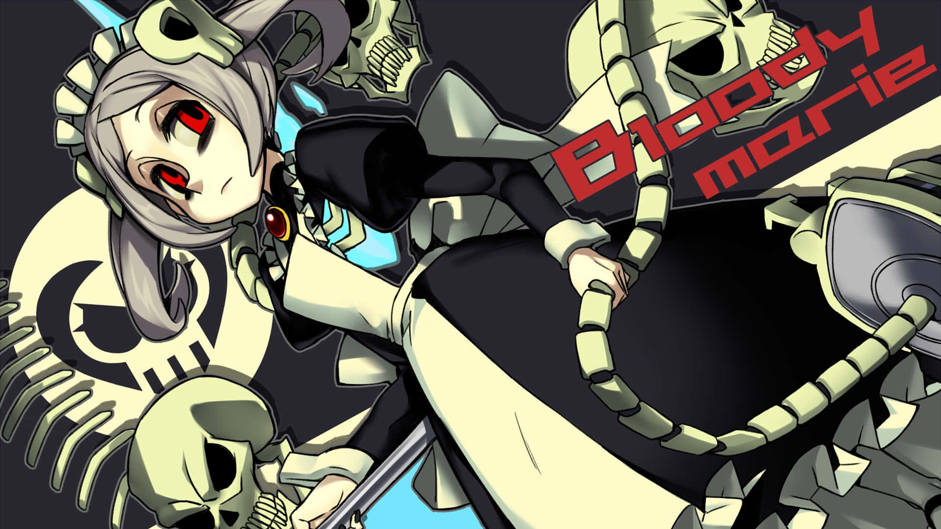 Skullgirls Kanlı Marie Duvar Kağıdı