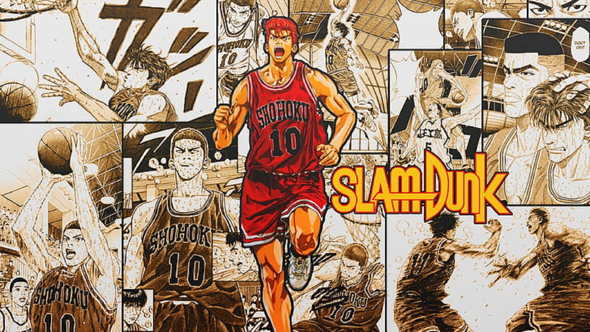 Slam Dunk Manga Panelinden Sakuragi Duvar Kağıdı