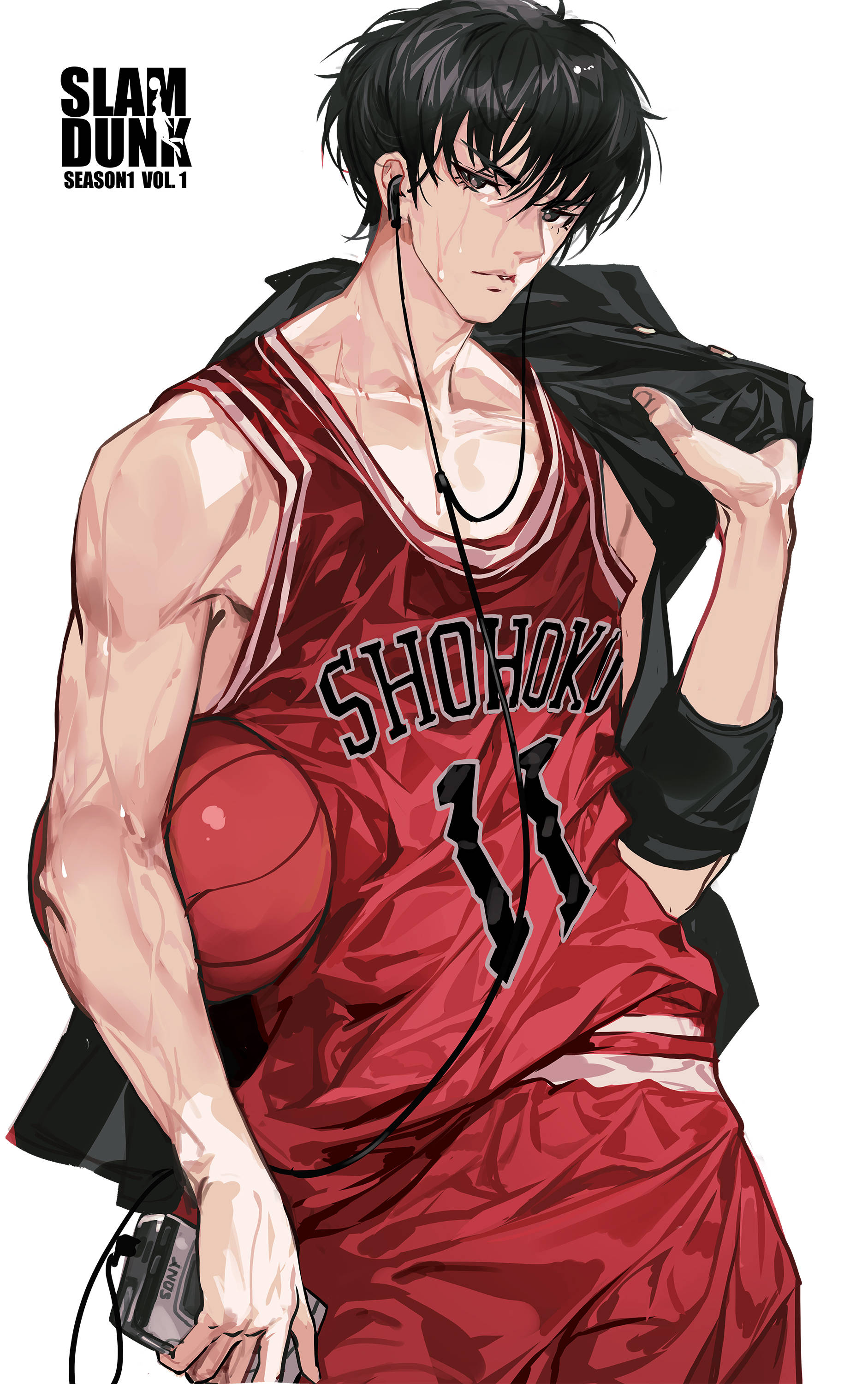 Slam Dunk Rukawa Portresi Duvar Kağıdı