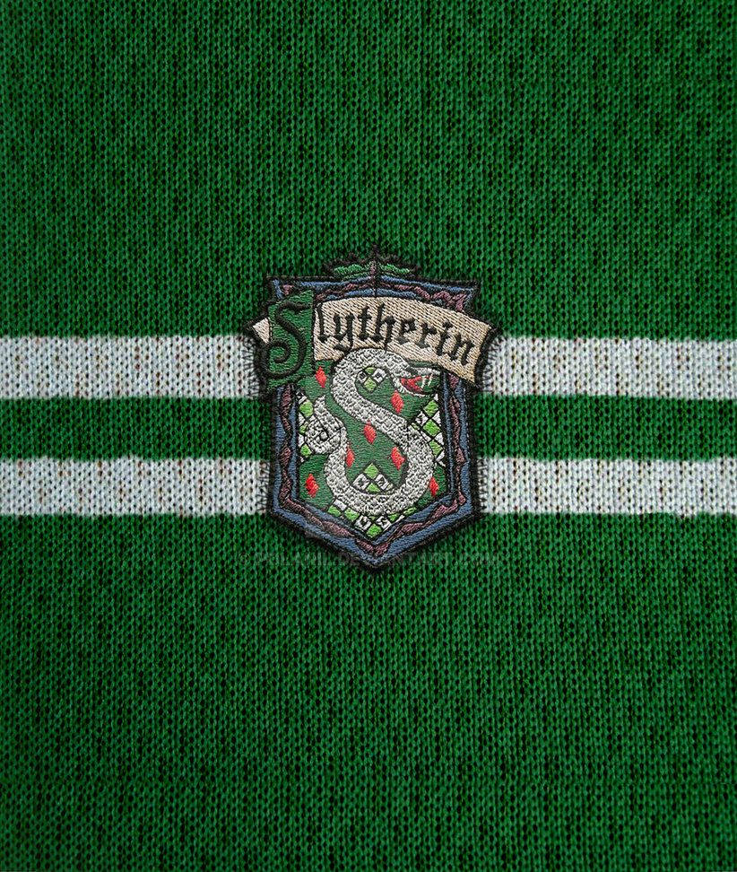 Slytherin Logosu Örme Kumaş Duvar Kağıdı