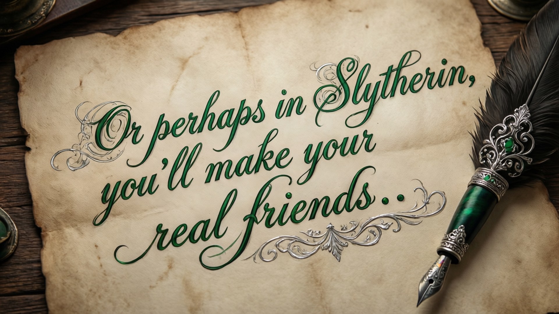 Slytherin Seçme Alıntısı Duvar Kağıdı