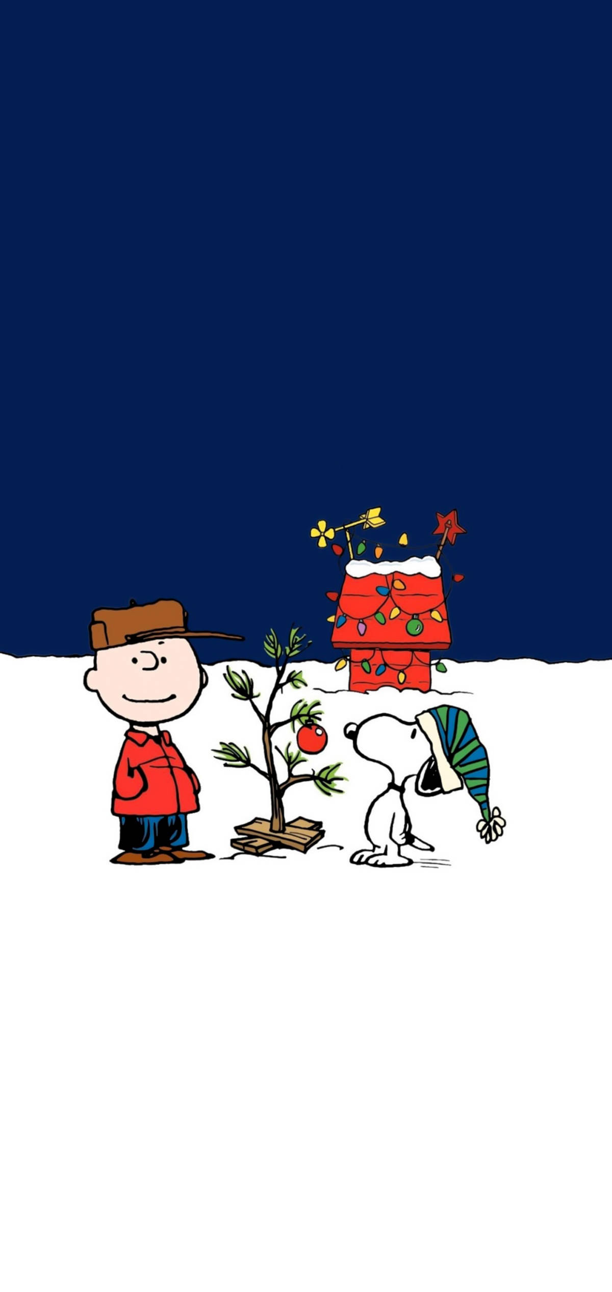 Snoopy ile Tatil Sezonunu Kutlayın Duvar Kağıdı
