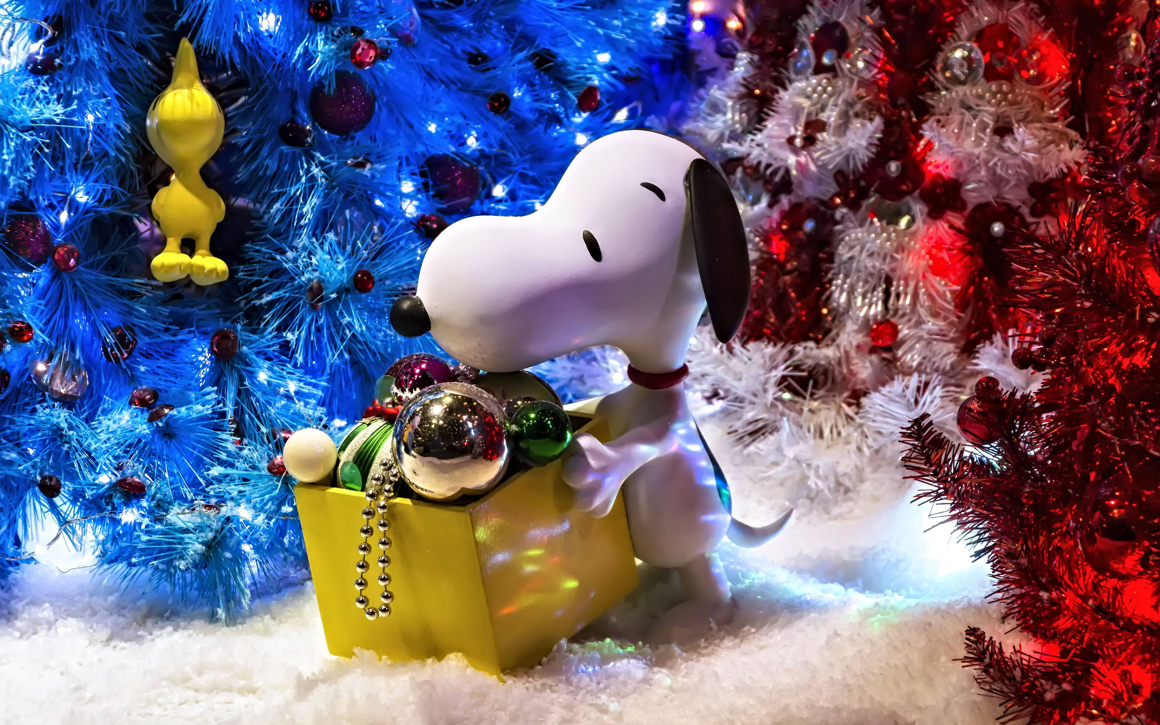 Snoopy Noel 3D Duvar Kağıdı