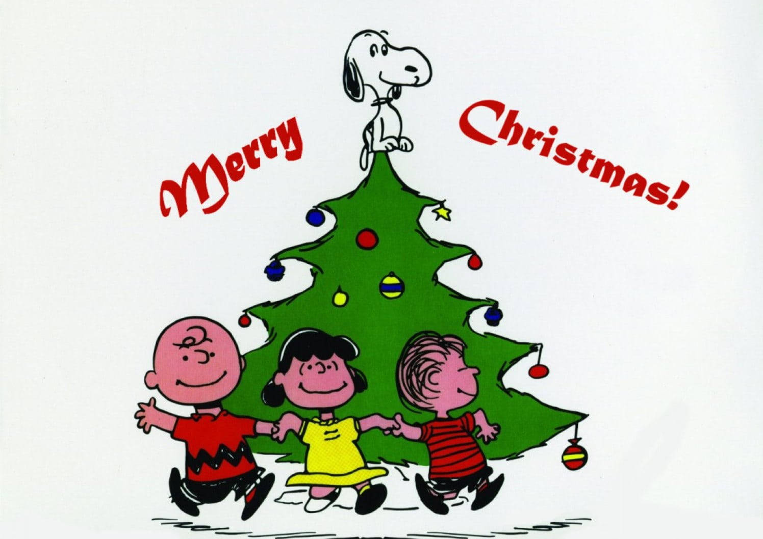 Snoopy Noel Ağacı Tepesi Duvar Kağıdı