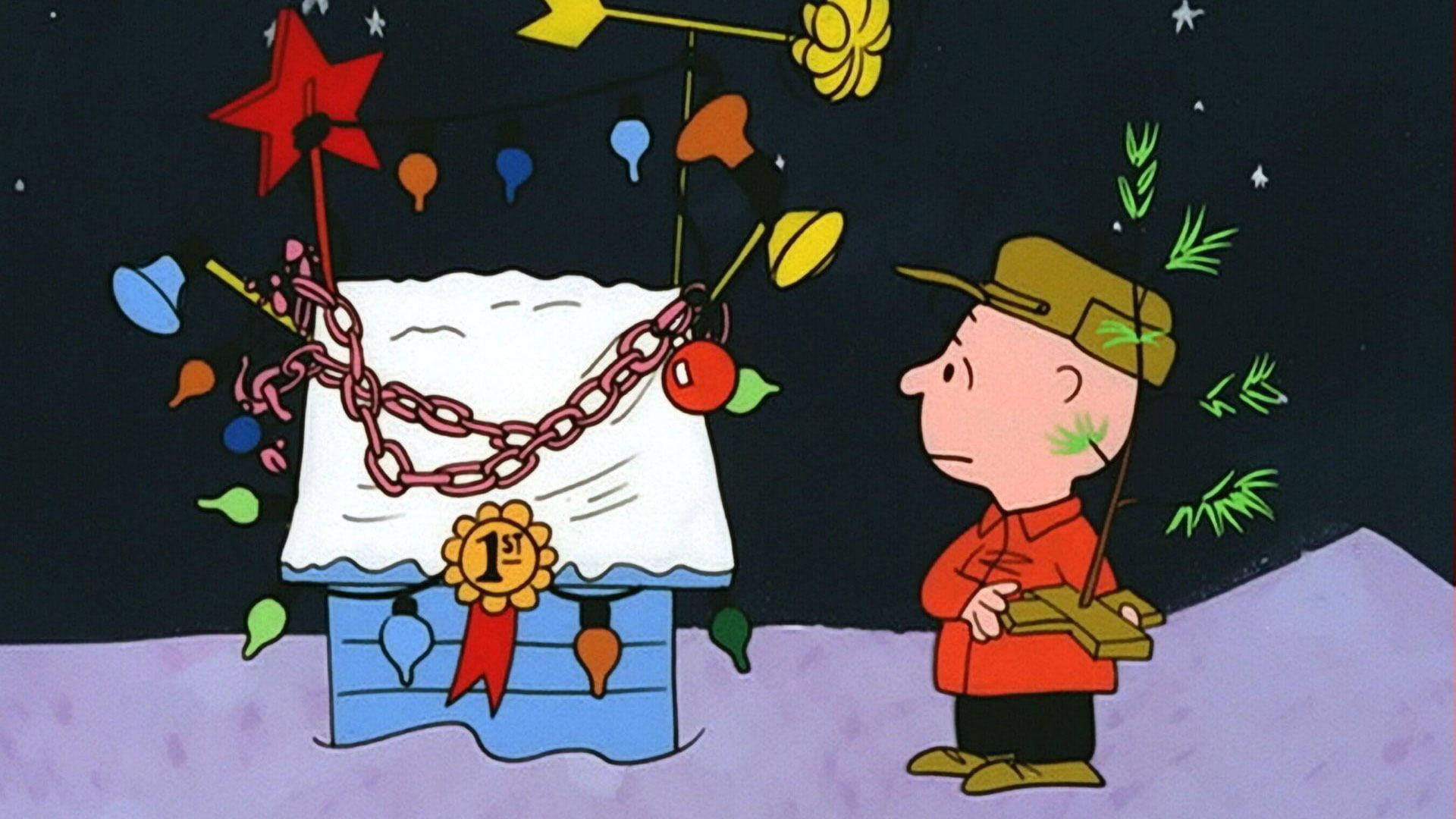 Snoopy Noel Ev Dekorasyonları Duvar Kağıdı