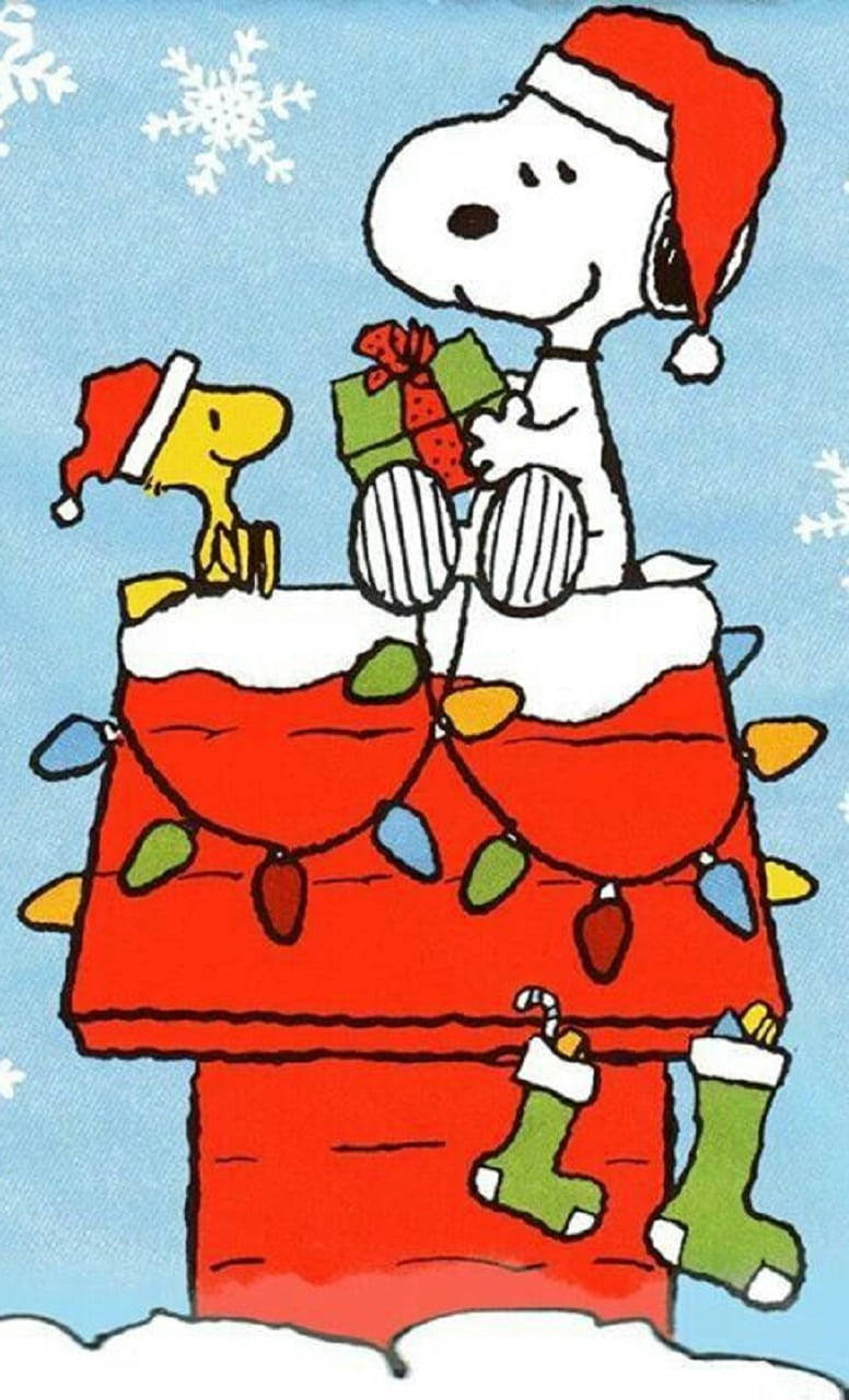 Snoopy Noel Hediyeleşmesi Duvar Kağıdı