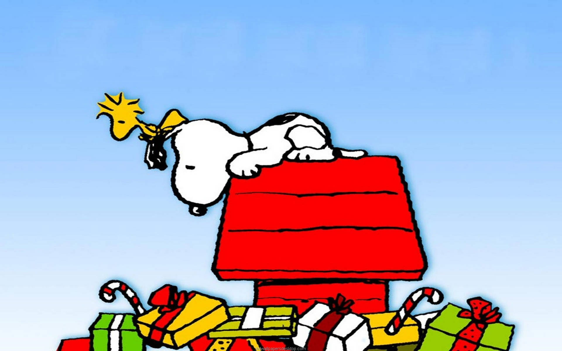 Snoopy Noel Hediyeleri Duvar Kağıdı