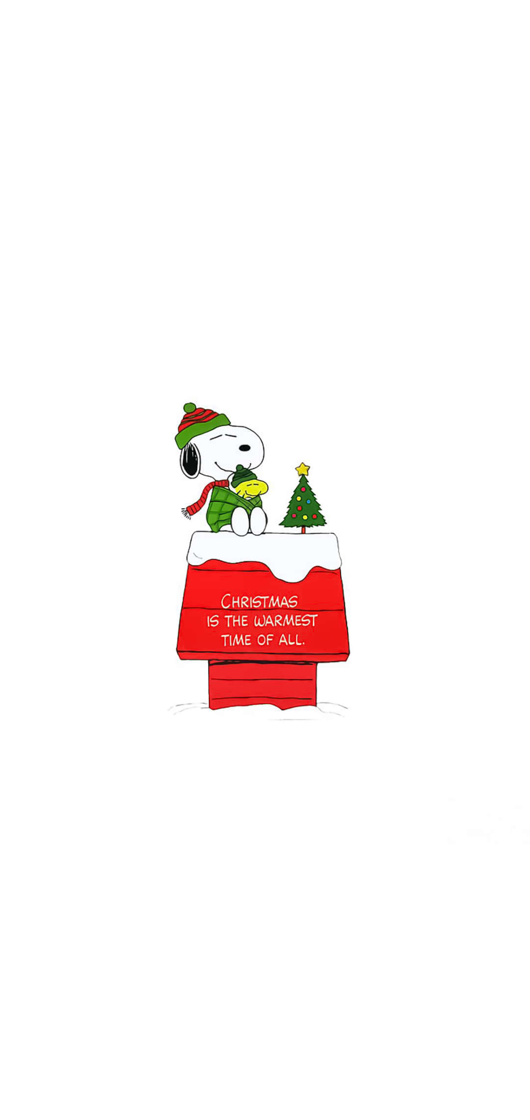 Snoopy Peanuts Noel Çıkartması Duvar Kağıdı