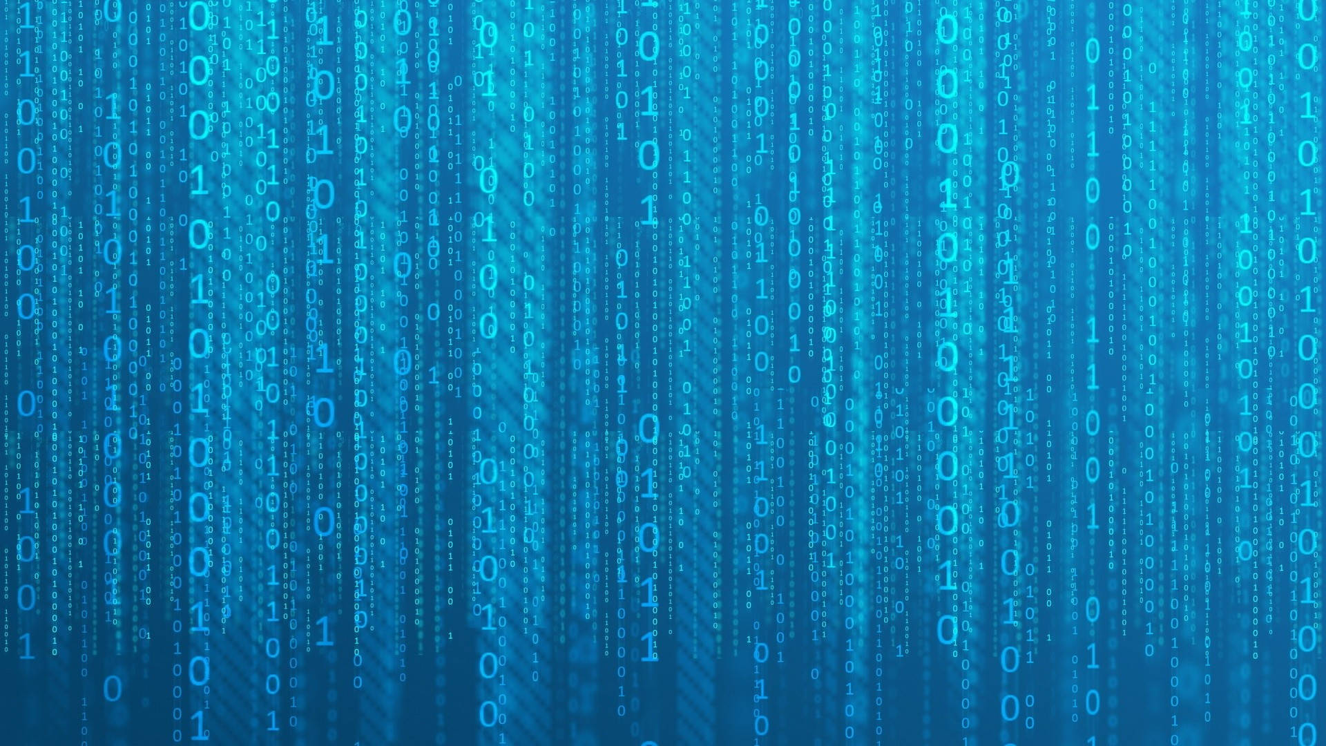 Soğuk Mavi Matrix Duvar Kağıdı