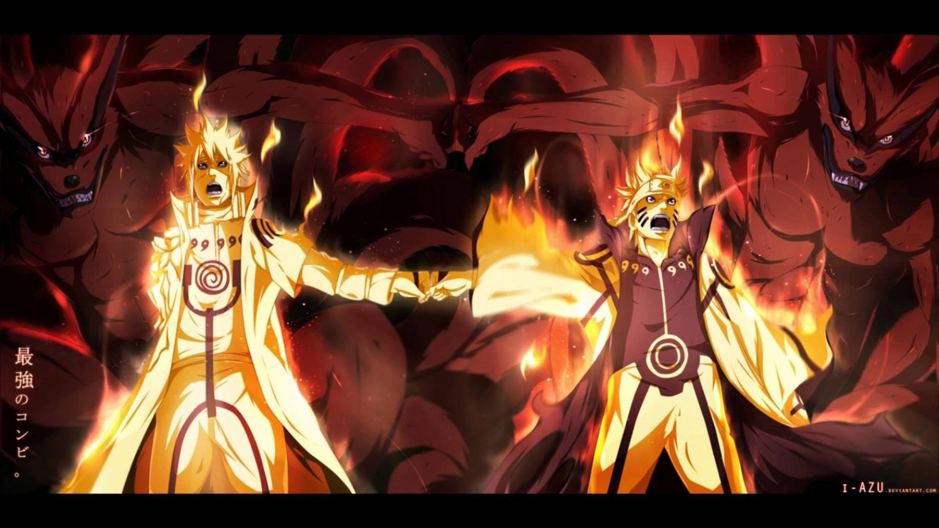 Soğuk Naruto Altın Bilge Modu Duvar Kağıdı
