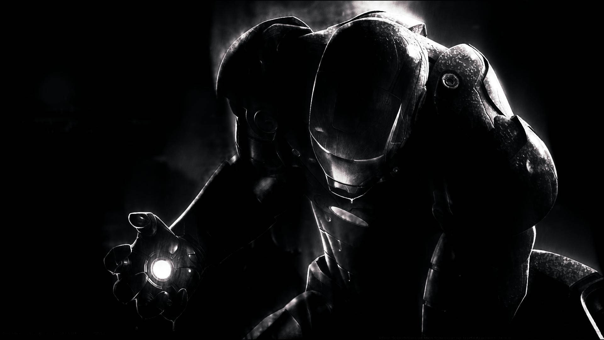 Soğuk Siyah Iron Man Duvar Kağıdı