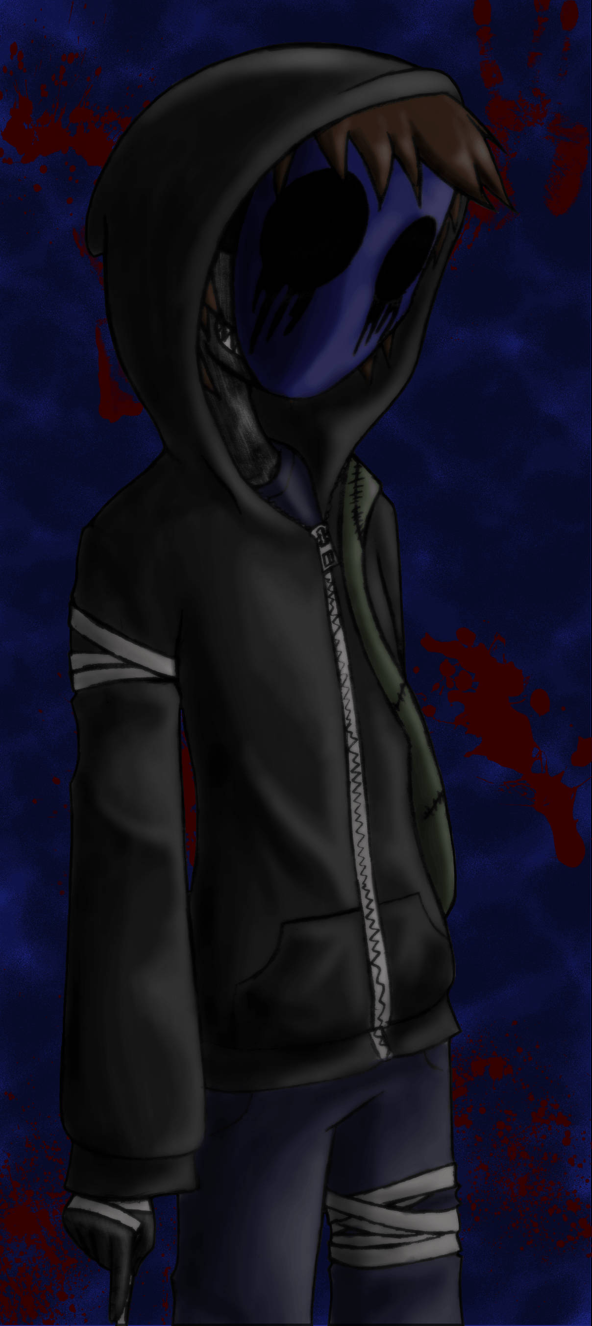 Somber Eyeless Jack Digital Art Duvar Kağıdı