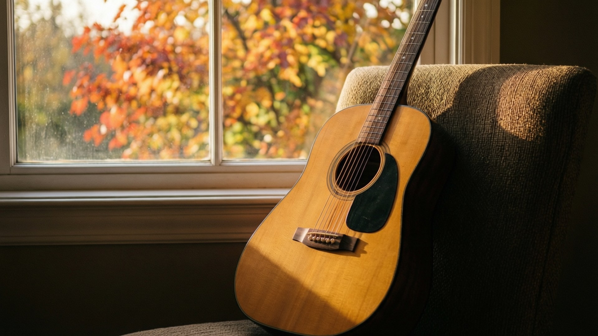 Sonbahar Gitarı Duvar Kağıdı