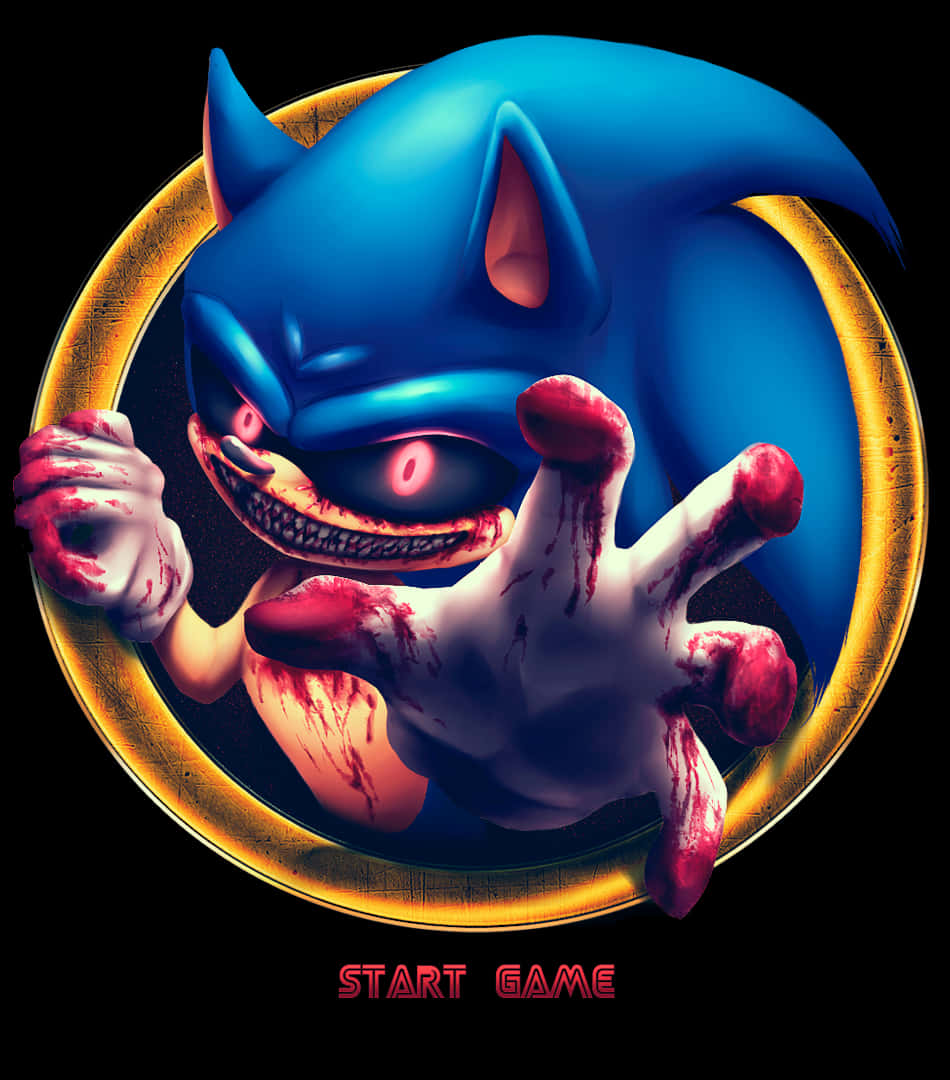 Sonic.EXE'nin Ürpertici Bakışı Duvar Kağıdı
