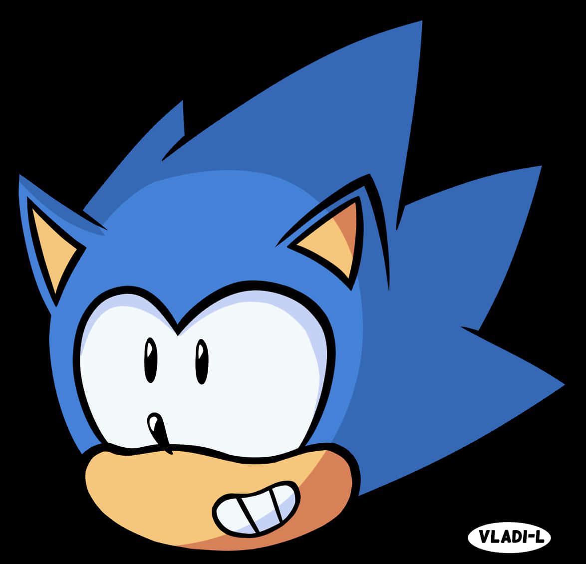 Sonic Kafa Vuruşu Çizgi Film Tarzı Duvar Kağıdı