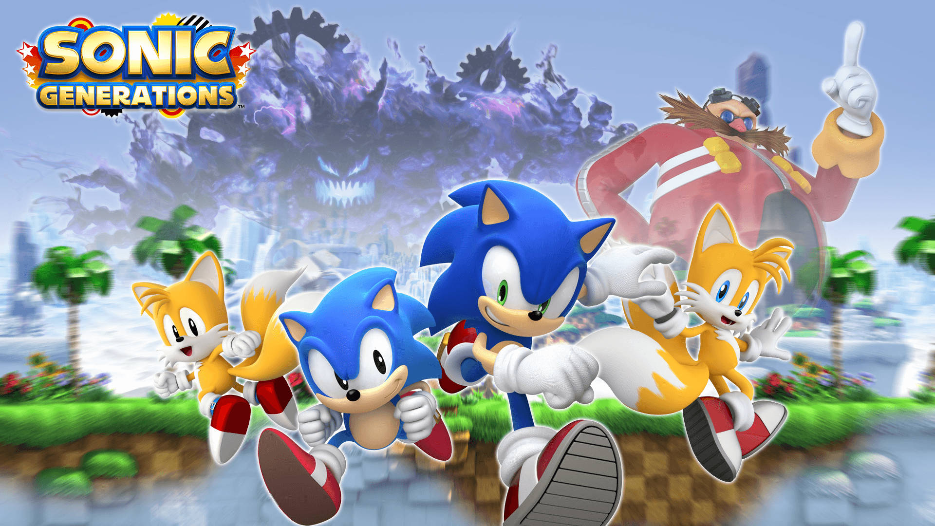 Sonic Generations platform oyunu HD duvar kağıdı kapağı