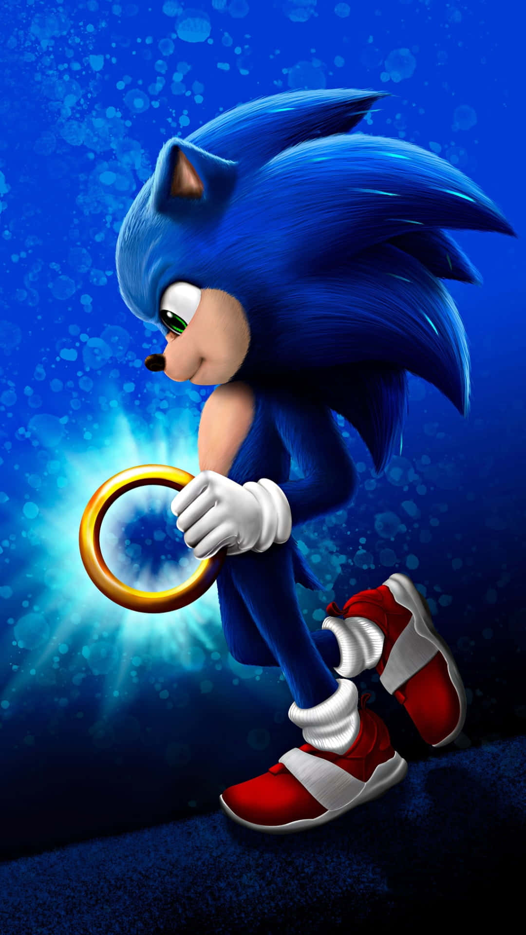 Sonic Şehirde Hızla Geçiyor Duvar Kağıdı
