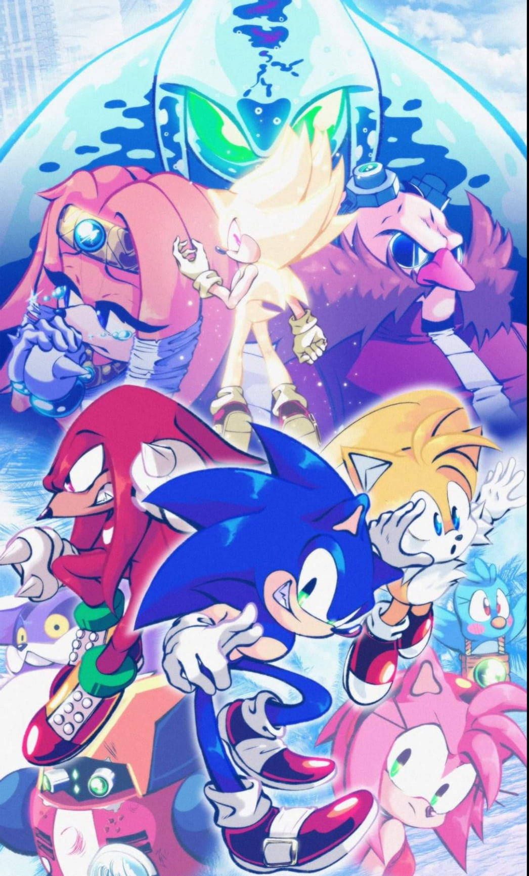 Sonic The Hedgehog ve Arkadaşı Duvar Kağıdı
