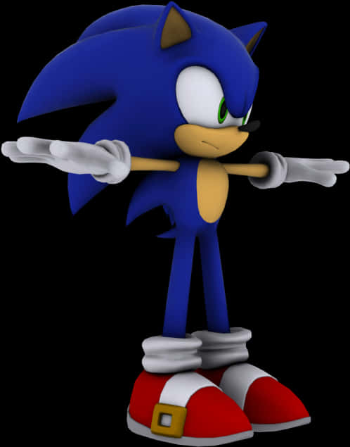 Sonic The Hedgehog Duruş Pozu Duvar Kağıdı