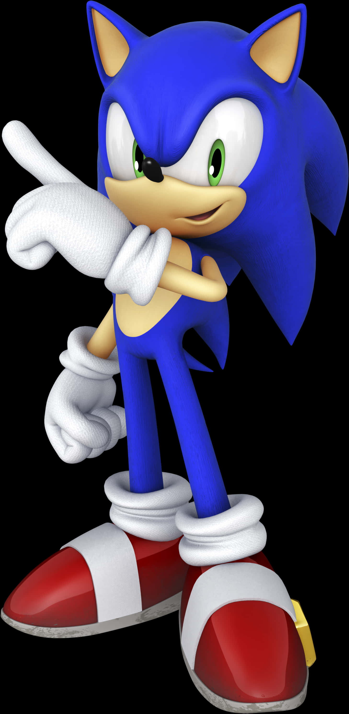 Sonic The Hedgehog İşaret Ediyor Duvar Kağıdı