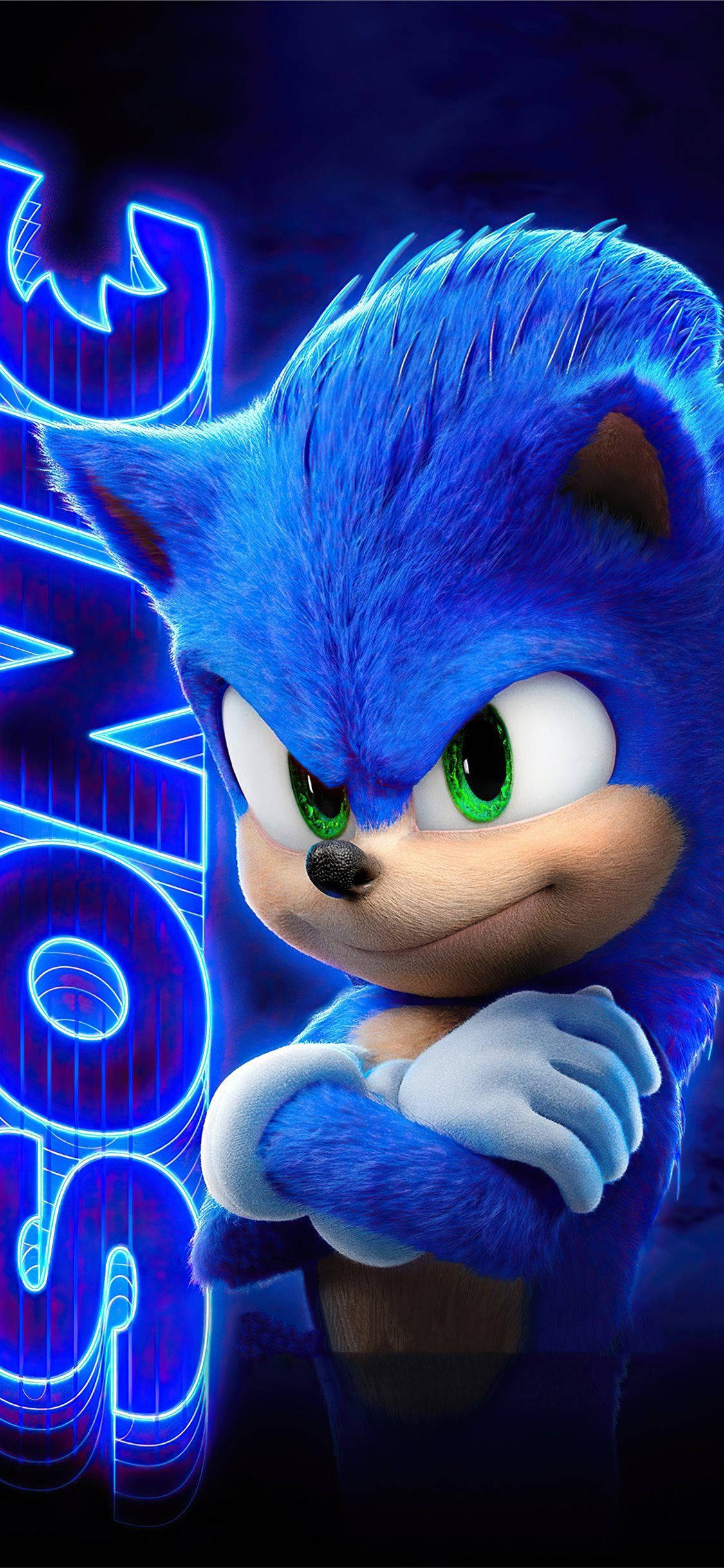 Sonic The Hedgehog Neon Mobil Duvar Kağıdı