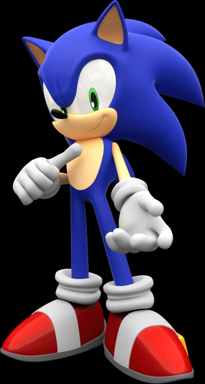 Sonic The Hedgehog Poz Veriyor Duvar Kağıdı
