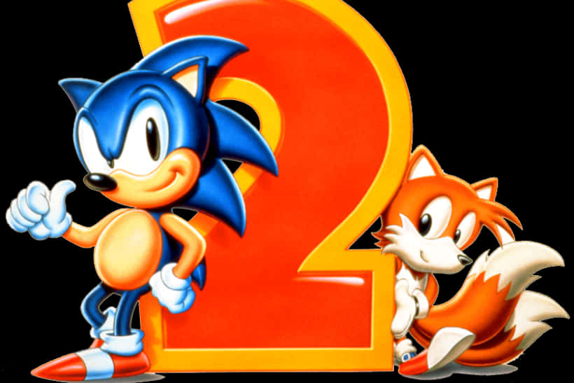 Sonic ve Tails - Sonic the Hedgehog 2 Duvar Kağıdı