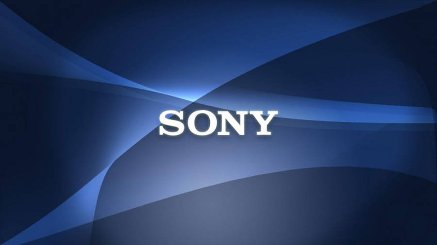 Sony Logosu Koyu Mavi Soyut Arkaplan Duvar Kağıdı