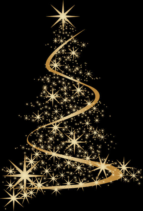 Soyut Altın Noel Ağacı Tasarımı Duvar Kağıdı