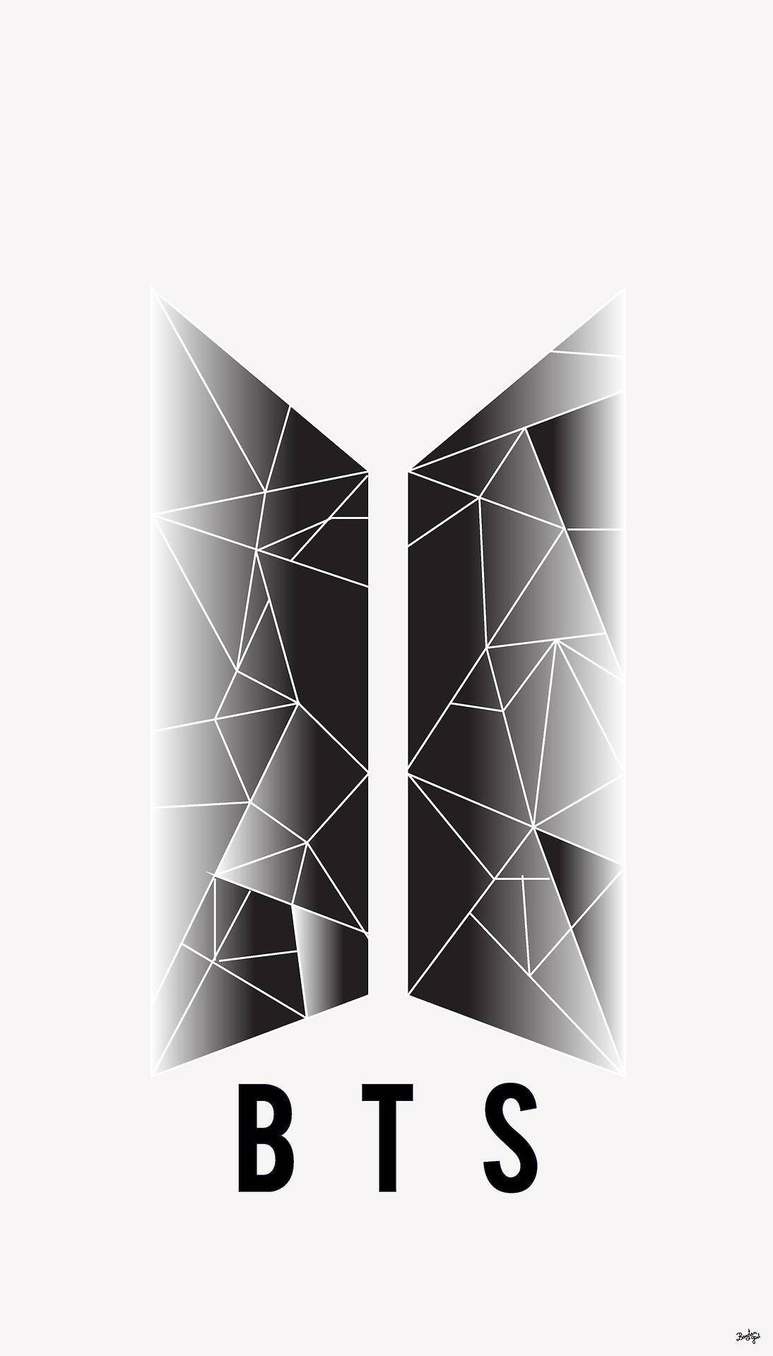 Soyut BTS Logosu duvar kağıdı