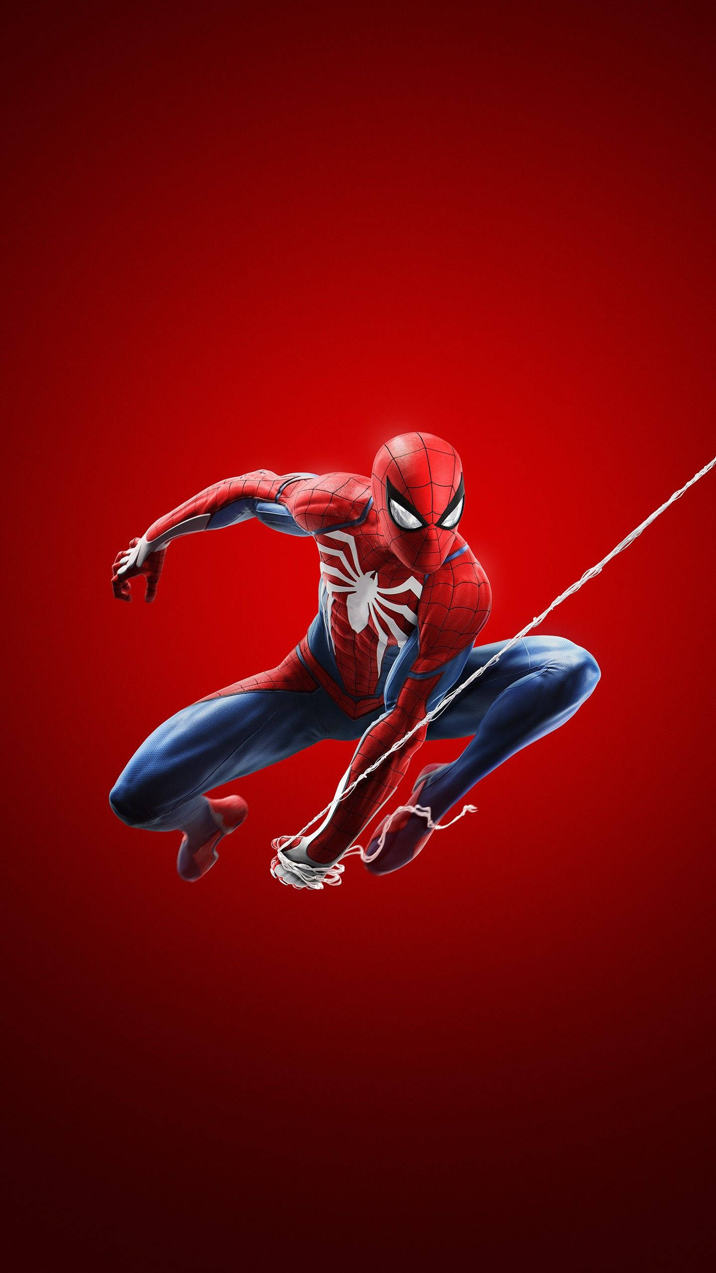 Spider-Man Kırmızı Ağ Marvel iPhone X Duvar Kağıdı